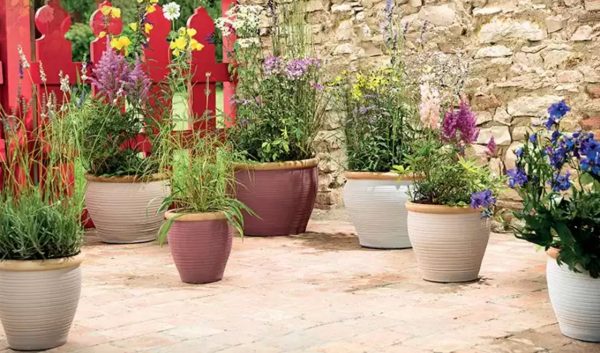 Painted Terracotta planters